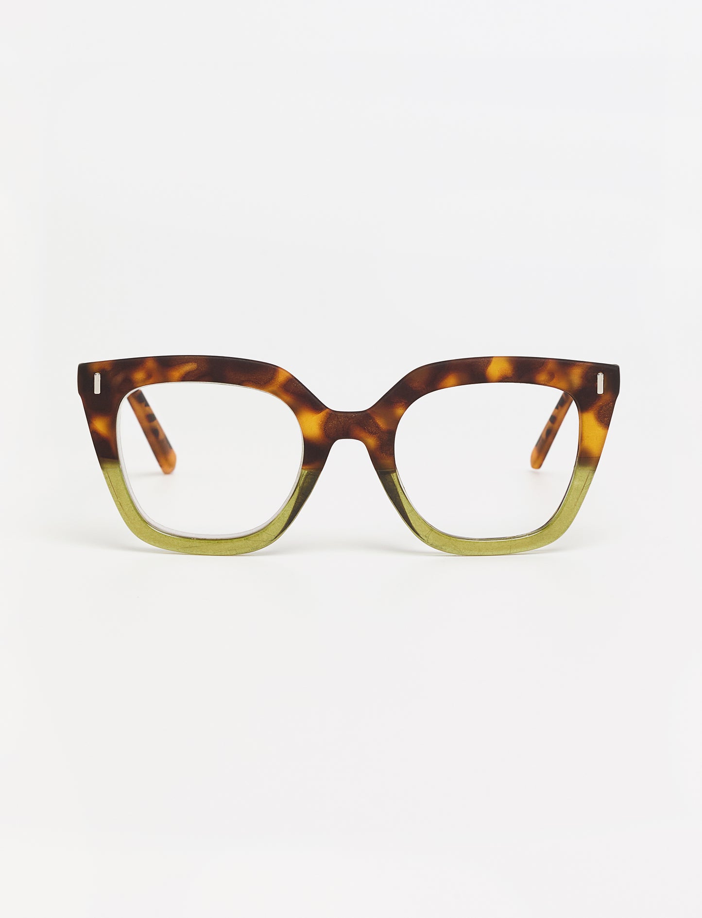 Gafas Puglia Bicolor Green Tortoise/Green frontal