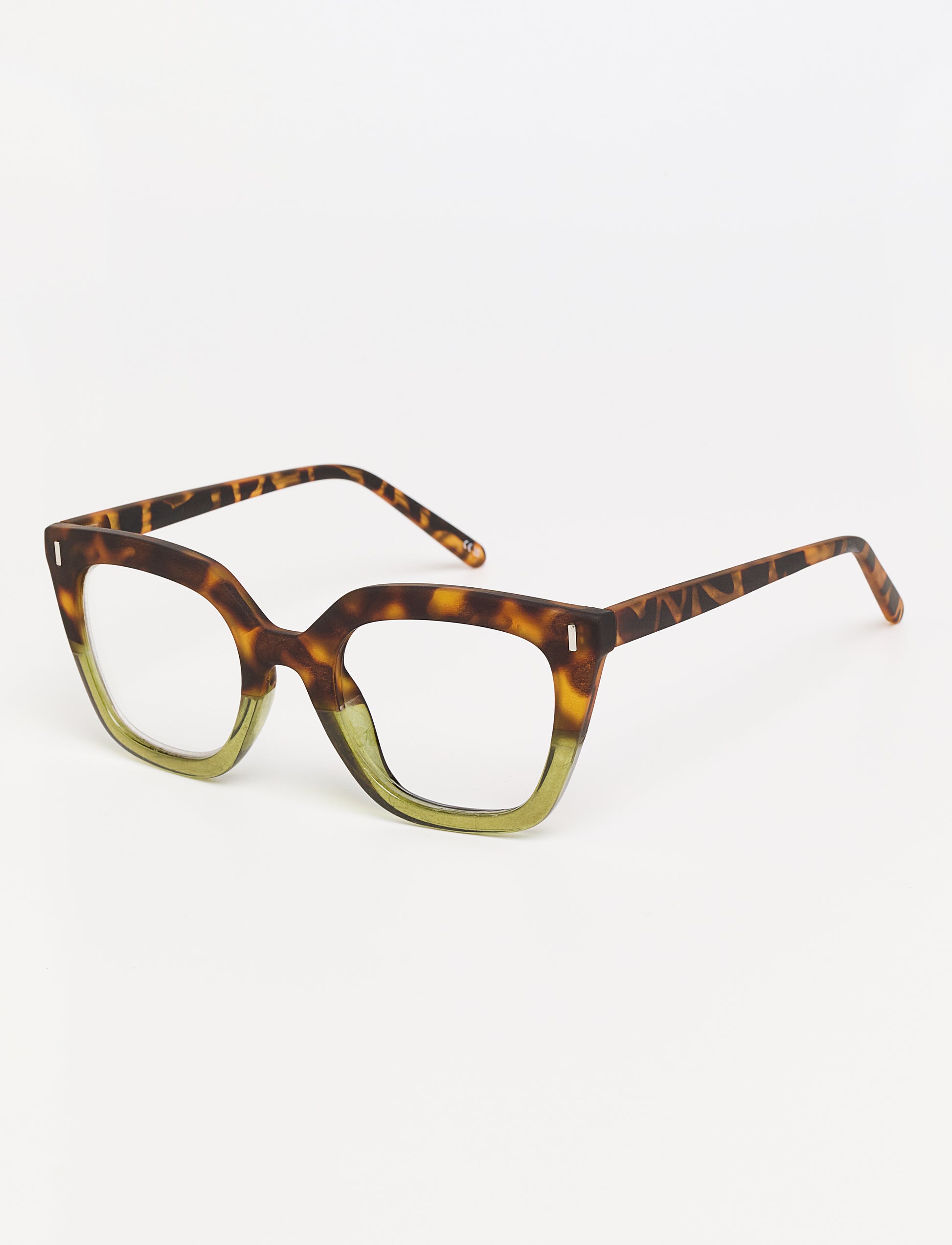 Gafas Puglia Bicolor Green Tortoise/Green frontal
