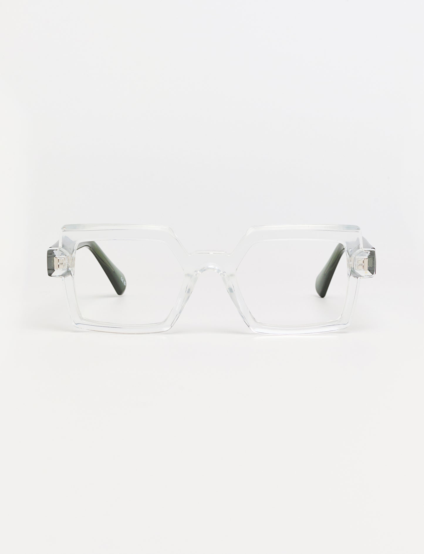 Gafas Toscana Shiny Transparent/Green frontal