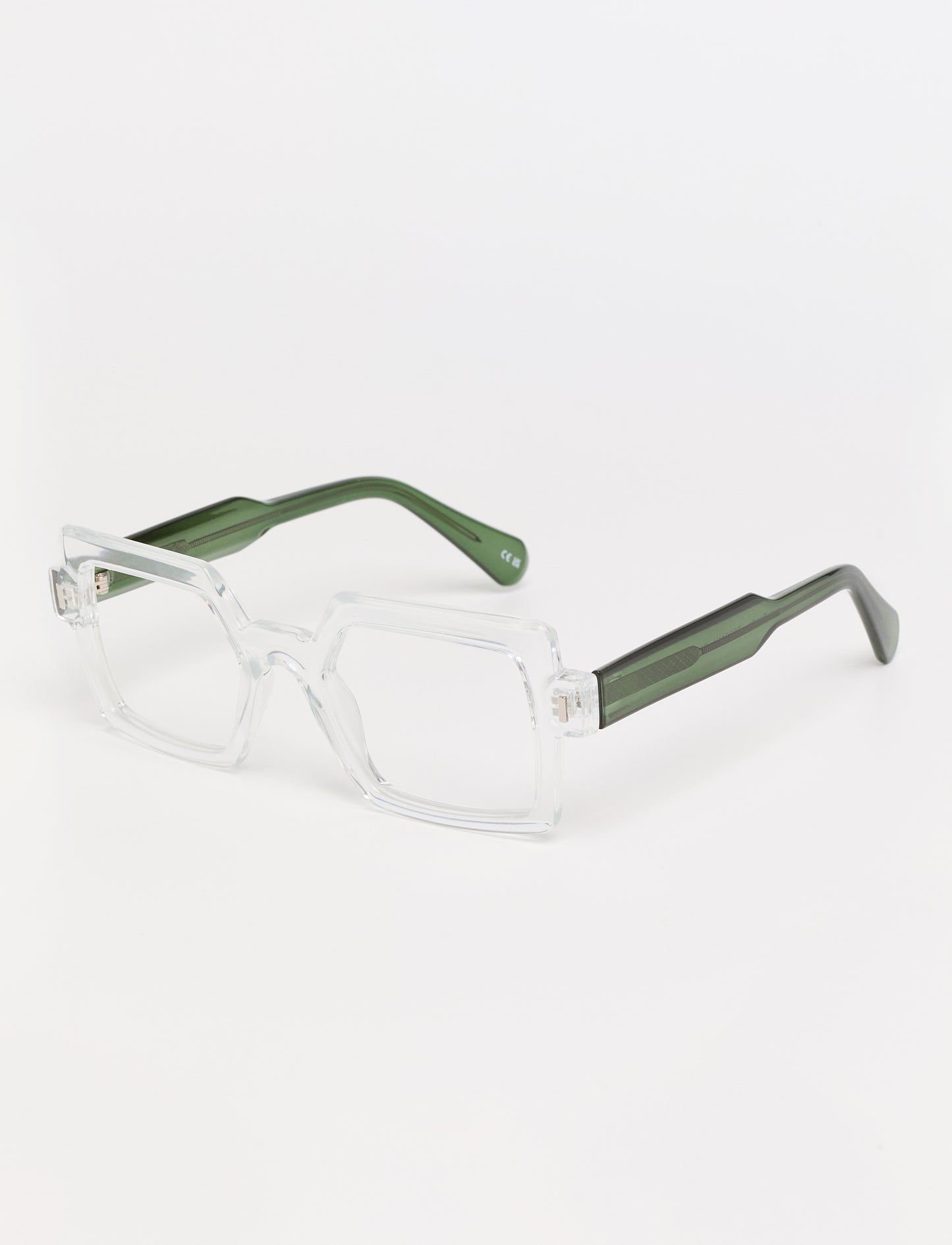 Gafas Toscana Shiny Transparent/Green lateral