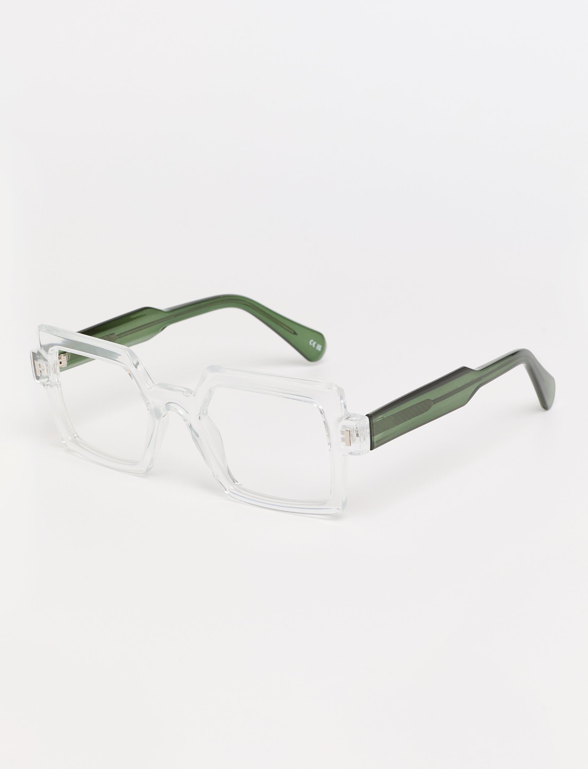 Gafas Toscana Shiny Transparent/Green lateral