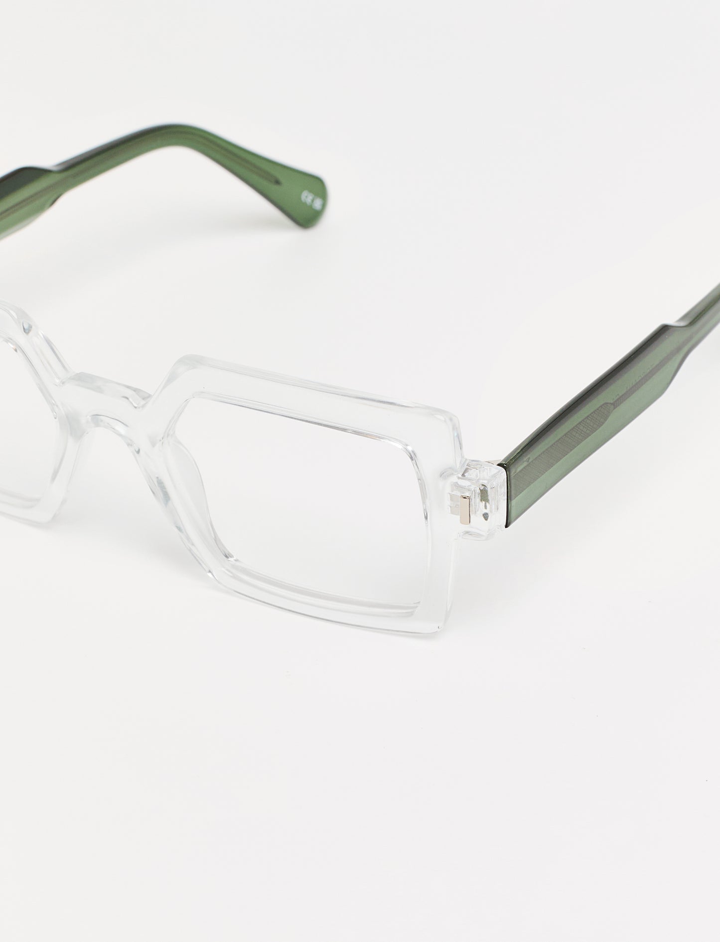 Gafas Toscana Shiny Transparent/Green lateral