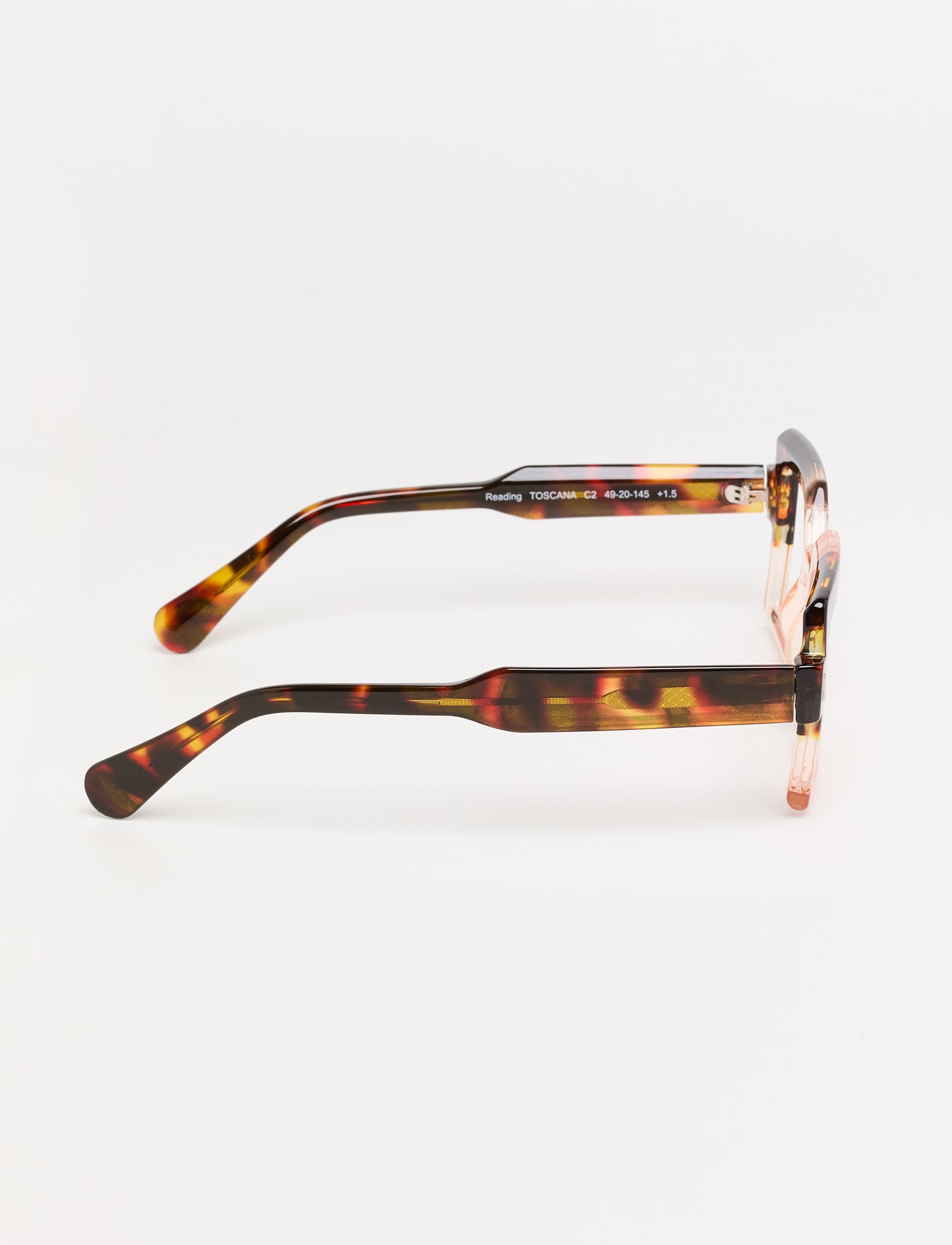 Gafas Toscana Shiny Bicolor Pink/Green Tortoise lateral