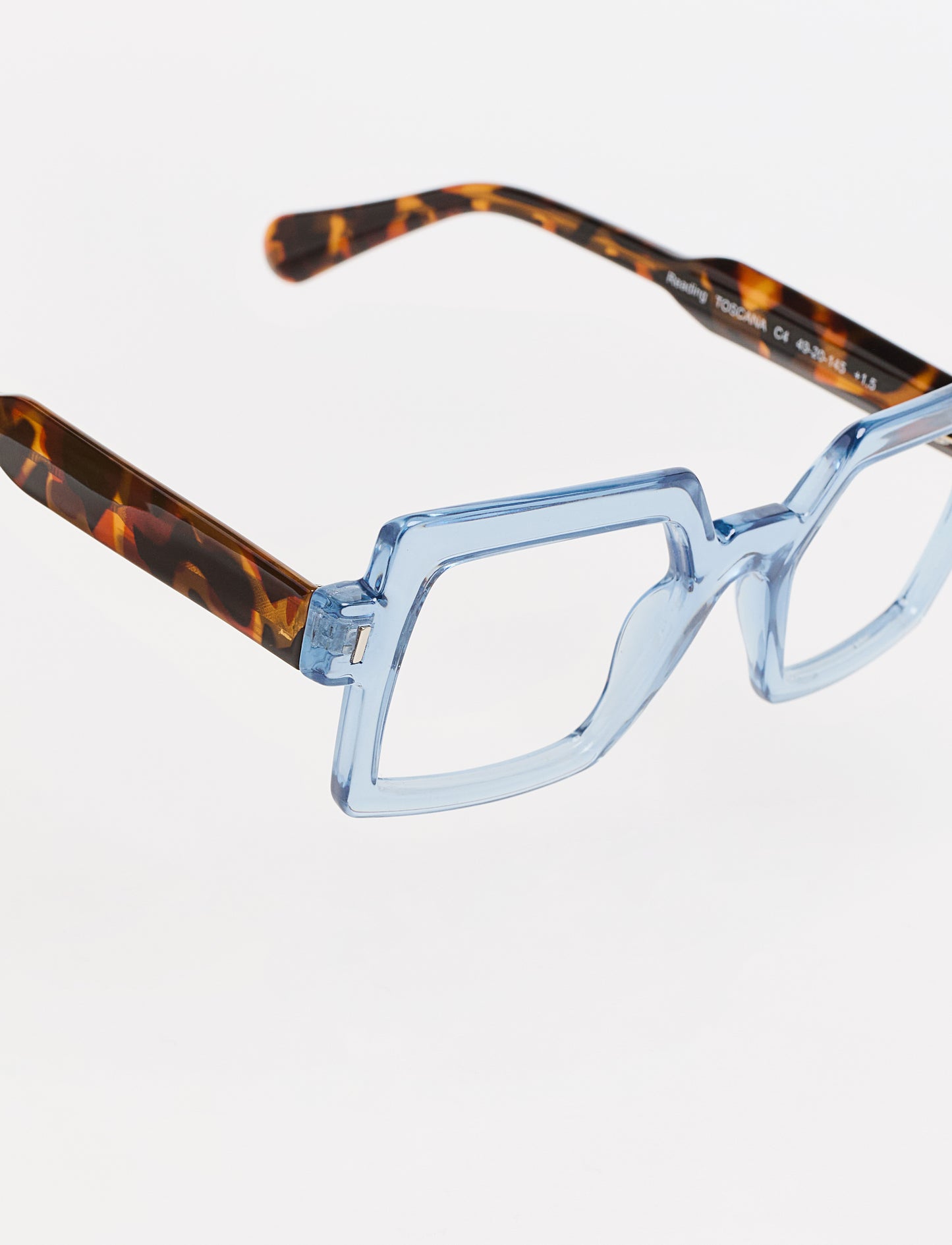 Gafas Toscana Shiny Blue/Green Tortoise lateral