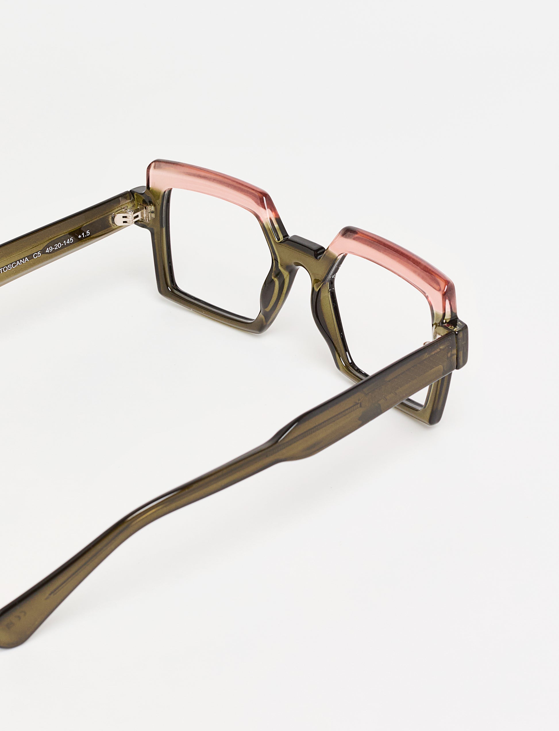 Gafas Toscana Shiny Bicolor Green/Pink lateral